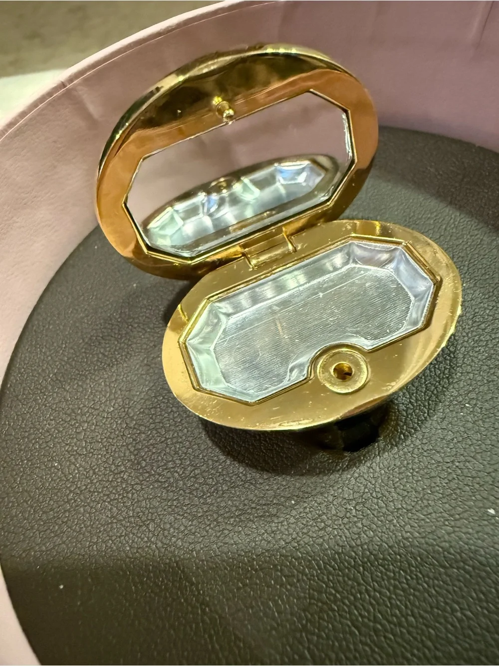 Juicy Couture Gold-Tone Opalescent Ring in Pink Box